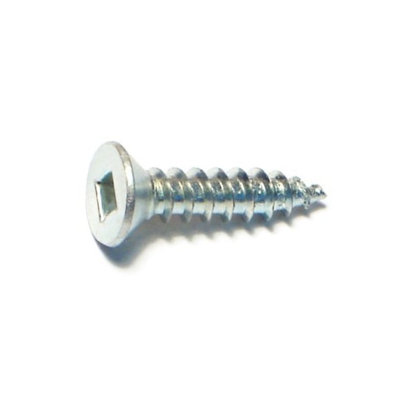 Midwest Fastener Sheet Metal Screw, #8 x 3/4 in, Zinc Plated Steel Flat Head Square Drive, 100 PK 08610 - main